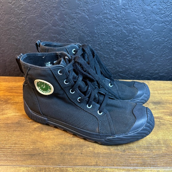 PF Flyers Black Canvas High Top‎ Lace Up Boots Mens Size 9.5 main image 7